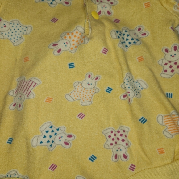 Vintage sprockets eat bunny baby romper - Picture 3 of 4